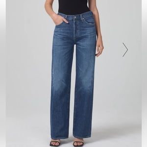 Citizens of Humanity Annina High Rise Wide Leg 30” inseam NWT